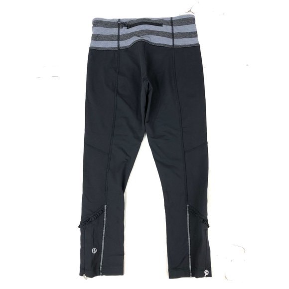 lululemon athletica Pants - LULULEMON Athletica Women's Tracks Pant Black Ankle Zip Jogger  size 6